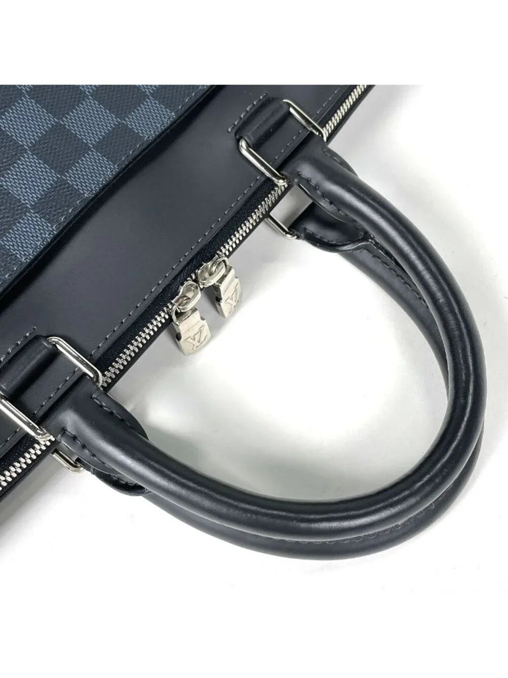 Louis Vuitton Oliva Briefcase Business Damier Ecobalt Black Navy